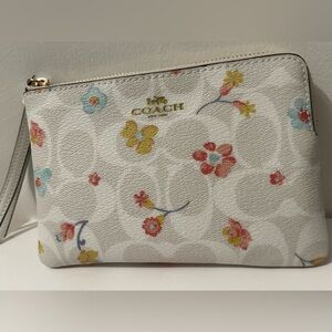 Coach Multicolor Floral Wristlet